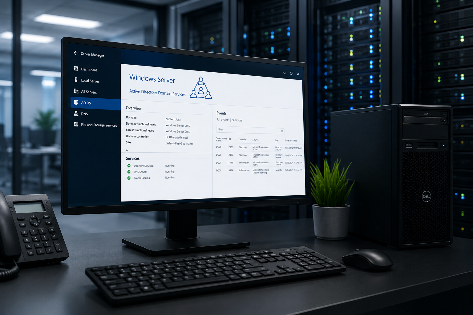 Active Directory Domain Deployment & Infrastructure Administration